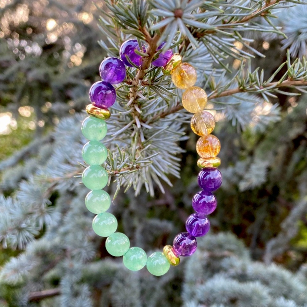 🆕New Keep Well & Maintain Good Health Crystal Gemstone Healing 8mm Bracelet